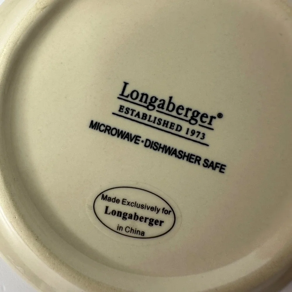 4 Longaberger Peppermint Twist Coasters Appetizer Plates Candle Holder Christmas